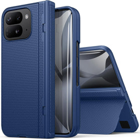 Google Pixel 10 Pro Fold Rugged Case with Hinge Protection, Outer Screen Protector and Stand