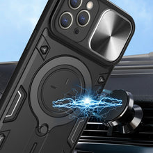 Load image into Gallery viewer, CD Texture Sliding Camshield Magnetic Holder Phone Case