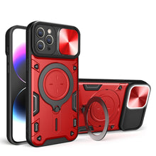 Load image into Gallery viewer, CD Texture Sliding Camshield Magnetic Holder Phone Case