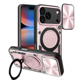 CD Texture Sliding Camshield Magnetic Holder Phone Case, For iPhone 18 Pro - Redpepper Cases