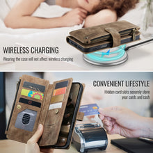 Load image into Gallery viewer, CaseMe C30 Card Slots Zipper Wallet Leather Phone Case