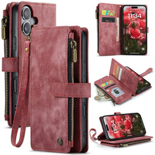 Load image into Gallery viewer, CaseMe C30 Card Slots Zipper Wallet Leather Phone Case