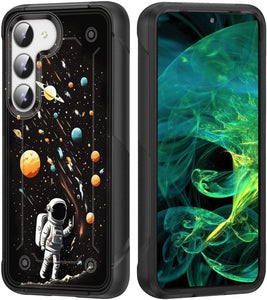 Galaxy S25 Heavy Duty Dual Layer Hard PC & Soft Silicone Rugged Bumper Shockproof Protective Case - Redpepper Cases
