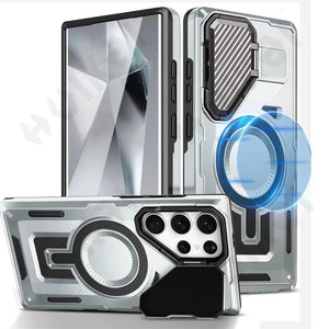 Galaxy S25 Ultra Magnetic Military Grade Metal Camera Cover Case - Redpepper Cases