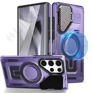Galaxy S25 Ultra Magnetic Military Grade Metal Camera Cover Case - Redpepper Cases