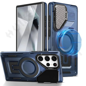 Galaxy S25 Ultra Magnetic Military Grade Metal Camera Cover Case - Redpepper Cases