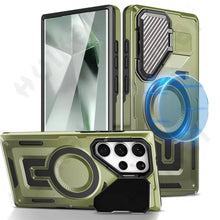 Load image into Gallery viewer, Galaxy S25 Ultra Magnetic Military Grade Metal Camera Cover Case - Redpepper Cases