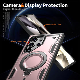 Galaxy S25 Ultra Military Shockproof Kickstand Protective Case - Redpepper Cases
