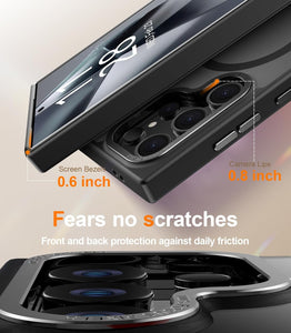 Galaxy S25 Ultra Screen Protector & Shockproof Translucent Matte Cover - Redpepper Cases