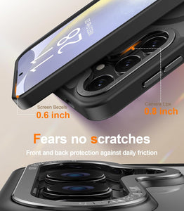 Galaxy S25 Ultra Screen Protector & Shockproof Translucent Matte Cover - Redpepper Cases