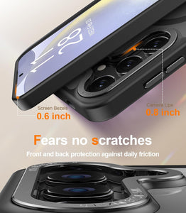 Galaxy S25 Ultra Screen Protector & Shockproof Translucent Matte Cover - Redpepper Cases