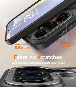 Galaxy S25 Ultra Screen Protector & Shockproof Translucent Matte Cover - Redpepper Cases