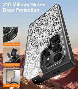 Galaxy S25 Ultra Screen Protector & Shockproof Translucent Matte Cover - Redpepper Cases
