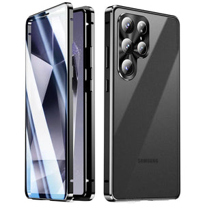 Galaxy S25 Ultra Tempered Glass Aluminum Magnetic Case - Redpepper Cases