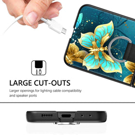 Galaxy Z Flip 6 5G Blue Butterfly Slim Fit Cover Protective Anti Scratch Phone Case - Redpepper Cases