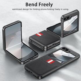 Galaxy Z Flip 6 Card Holder Slim Fit Shockproof Full Body Protective Case - Redpepper Cases