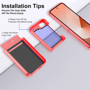 Galaxy Z Flip 6 Hidden Kickstand,Built in Front Screen Protector - Redpepper Cases