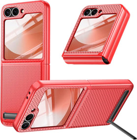 Galaxy Z Flip 6 Hidden Kickstand,Built in Front Screen Protector - Redpepper Cases