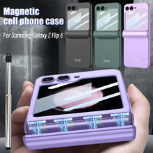 Load image into Gallery viewer, Galaxy Z Flip 6 Magnetic Phone Case with Stylus Pen Hinge - Redpepper Cases