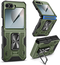 Load image into Gallery viewer, Galaxy Z Flip 6 Screen Protector &amp; Hinge Protection &amp; Magnetic Ring Kickstand - Redpepper Cases