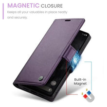 Load image into Gallery viewer, Google Pixel 9 Pro XL Luxury Magnetic Wallet Leather Phone Case - Redpepper Cases