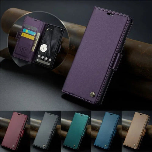 Google Pixel 9 Pro XL Luxury Magnetic Wallet Leather Phone Case - Redpepper Cases