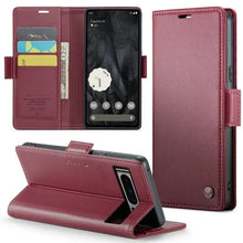 Load image into Gallery viewer, Google Pixel 9 Pro XL Luxury Magnetic Wallet Leather Phone Case - Redpepper Cases