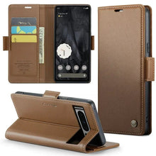 Load image into Gallery viewer, Google Pixel 9 Pro XL Luxury Magnetic Wallet Leather Phone Case - Redpepper Cases