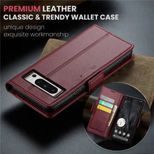 Load image into Gallery viewer, Google Pixel 9 Pro XL Luxury Magnetic Wallet Leather Phone Case - Redpepper Cases