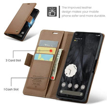 Load image into Gallery viewer, Google Pixel 9 Pro XL Luxury Magnetic Wallet Leather Phone Case - Redpepper Cases