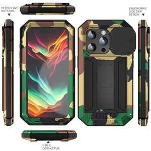iPhone 16 Pro Heavy Aluminum Armor Metal Phone Case - Redpepper Cases
