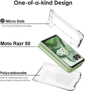 Motorola Moto Razr Plus 2024 5G Clear Slim Shockproof Hard Phone Case Cover - Redpepper Cases