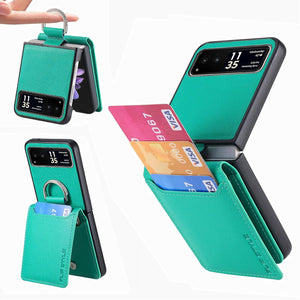 Motorola Razr+ 2023 Card Holder Luxury PU Leather Protective Phone Case - Redpepper Cases