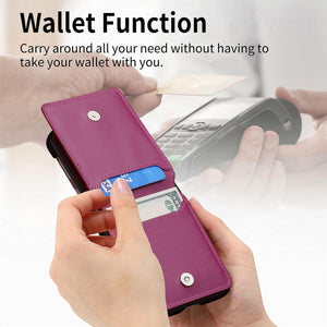 Motorola Razr+ 2023 Card Holder Luxury PU Leather Protective Phone Case - Redpepper Cases