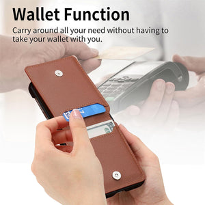 Motorola Razr+ 2023 Card Holder Luxury PU Leather Protective Phone Case - Redpepper Cases