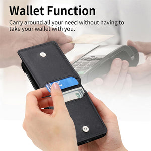 Motorola Razr+ 2023 Card Holder Luxury PU Leather Protective Phone Case - Redpepper Cases
