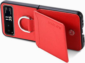 Motorola Razr+ 2023 Card Holder Luxury PU Leather Protective Phone Case - Redpepper Cases