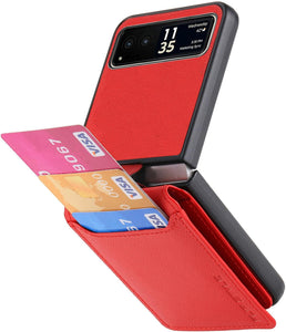 Motorola Razr+ 2023 Card Holder Luxury PU Leather Protective Phone Case - Redpepper Cases