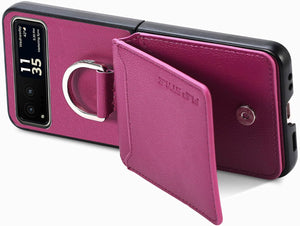 Motorola Razr+ 2023 Card Holder Luxury PU Leather Protective Phone Case - Redpepper Cases