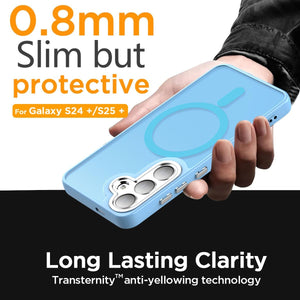 Samsung Galaxy S24 Plus/S25 Plus 3 - Layer Crystal Transparent Case - Redpepper Cases