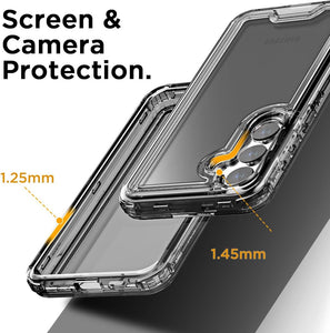 Samsung Galaxy S24 Plus/S25 Plus 3 - Layer Crystal Transparent Case - Redpepper Cases
