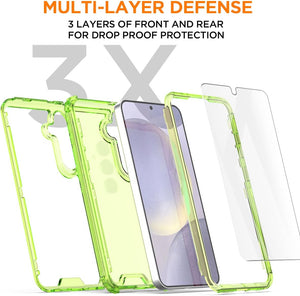 Samsung Galaxy S24 Plus/S25 Plus 3 - Layer Crystal Transparent Case - Redpepper Cases