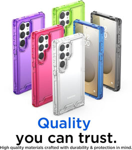 Samsung Galaxy S24 Plus/S25 Plus 3 - Layer Crystal Transparent Case - Redpepper Cases