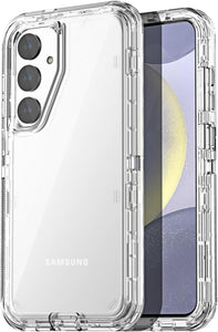 Samsung Galaxy S24 Plus/S25 Plus 3 - Layer Crystal Transparent Case - Redpepper Cases