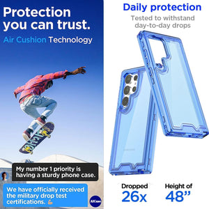 Samsung Galaxy S24 Plus/S25 Plus 3 - Layer Crystal Transparent Case - Redpepper Cases