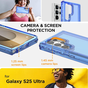 Samsung Galaxy S24 Plus/S25 Plus 3 - Layer Crystal Transparent Case - Redpepper Cases
