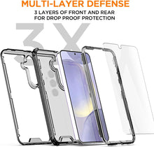 Load image into Gallery viewer, Samsung Galaxy S24 Plus/S25 Plus 3 - Layer Crystal Transparent Case - Redpepper Cases
