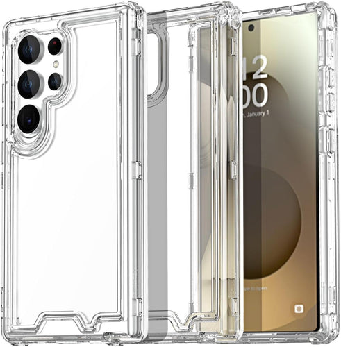 Samsung Galaxy S24 Plus/S25 Plus 3 - Layer Crystal Transparent Case - Redpepper Cases