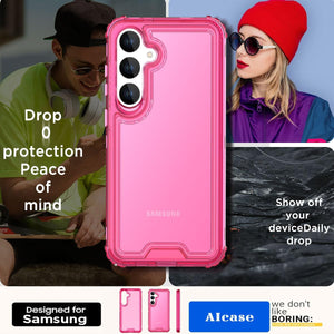 Samsung Galaxy S24 Plus/S25 Plus 3 - Layer Crystal Transparent Case - Redpepper Cases