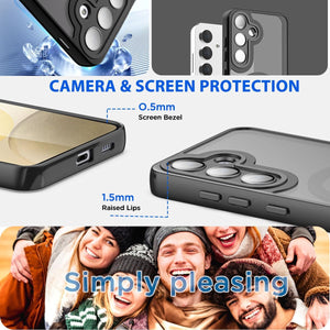 Samsung Galaxy S24 Plus/S25 Plus 3 - Layer Crystal Transparent Case - Redpepper Cases